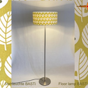 Vintage floor lamp BASTI 70s leaves with a heart