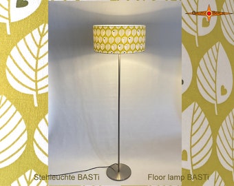 Vintage floor lamp BASTI 70s leaves with a heart