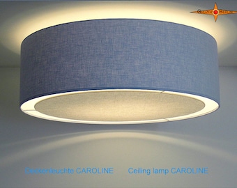 Blue ceiling lamp CAROLINE Ø45 cm ceiling light  with diffuser