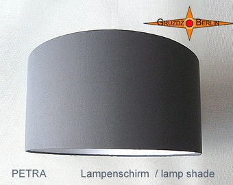 Gray lampshade PETRA Ø30 cm Stone Gray Twill