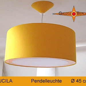 Hanging lamp yellow LUCILA Ø45 cm pendant light diffuser light edge