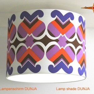 Vintage Lampenschirm DUNJA Ø50 cm Retrodesign Lampenschirm