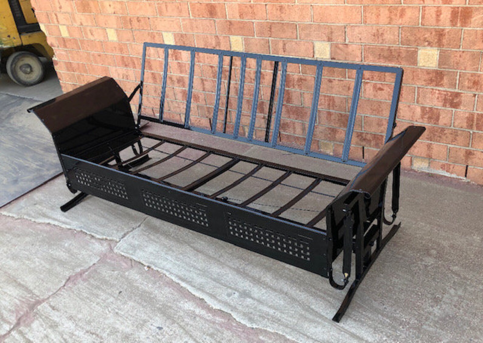 Rare RESTORED Vintage Foldable Daybed Cushioned Style Metal Etsy
