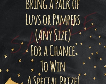 Printable Diaper Raffle Ticket