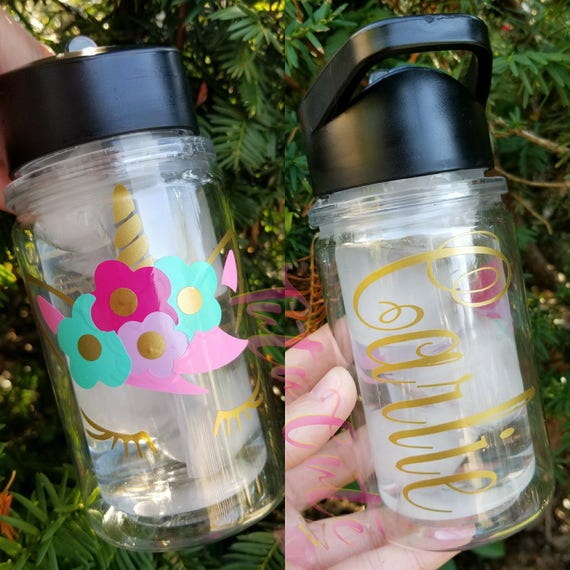 unicorn water bottle kids