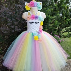 Pastel Unicorn Tutu Dress Unicorn Tutu Set Unicorn Birthday
