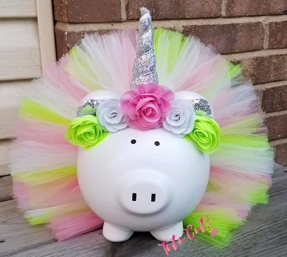 Cute Pink Piggy Bank for Girls