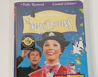 NIP Disney Mary Poppins Masterpiece Collection VHS Video Cassette cinta, sellada