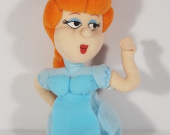 Nell Fenwick 9 inch stuffed plush doll Rocky Bullwinkle & Friends Stuffins 1999