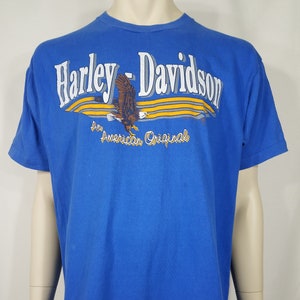 West Coast Harley-davidson Ft. Myers Florida Blue Short Sleeve Biker T ...