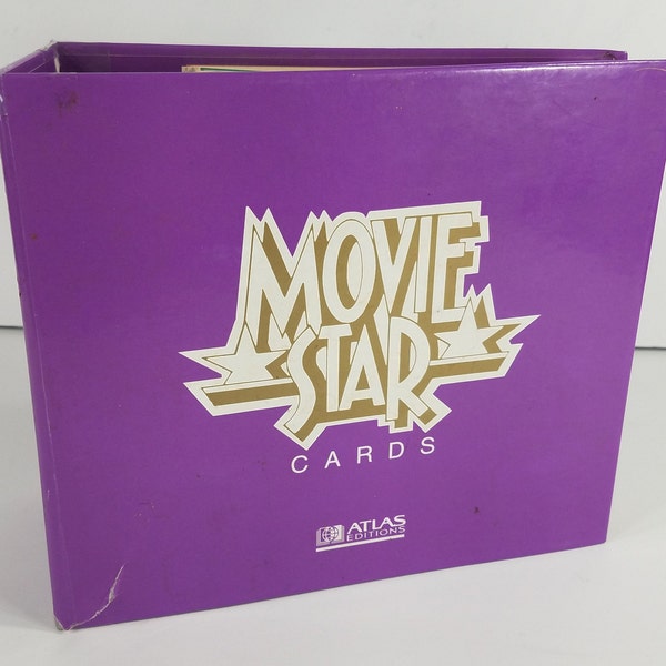 Atlas Movie Star Biography Cards 2 Ring Binder 120 cards with dividers