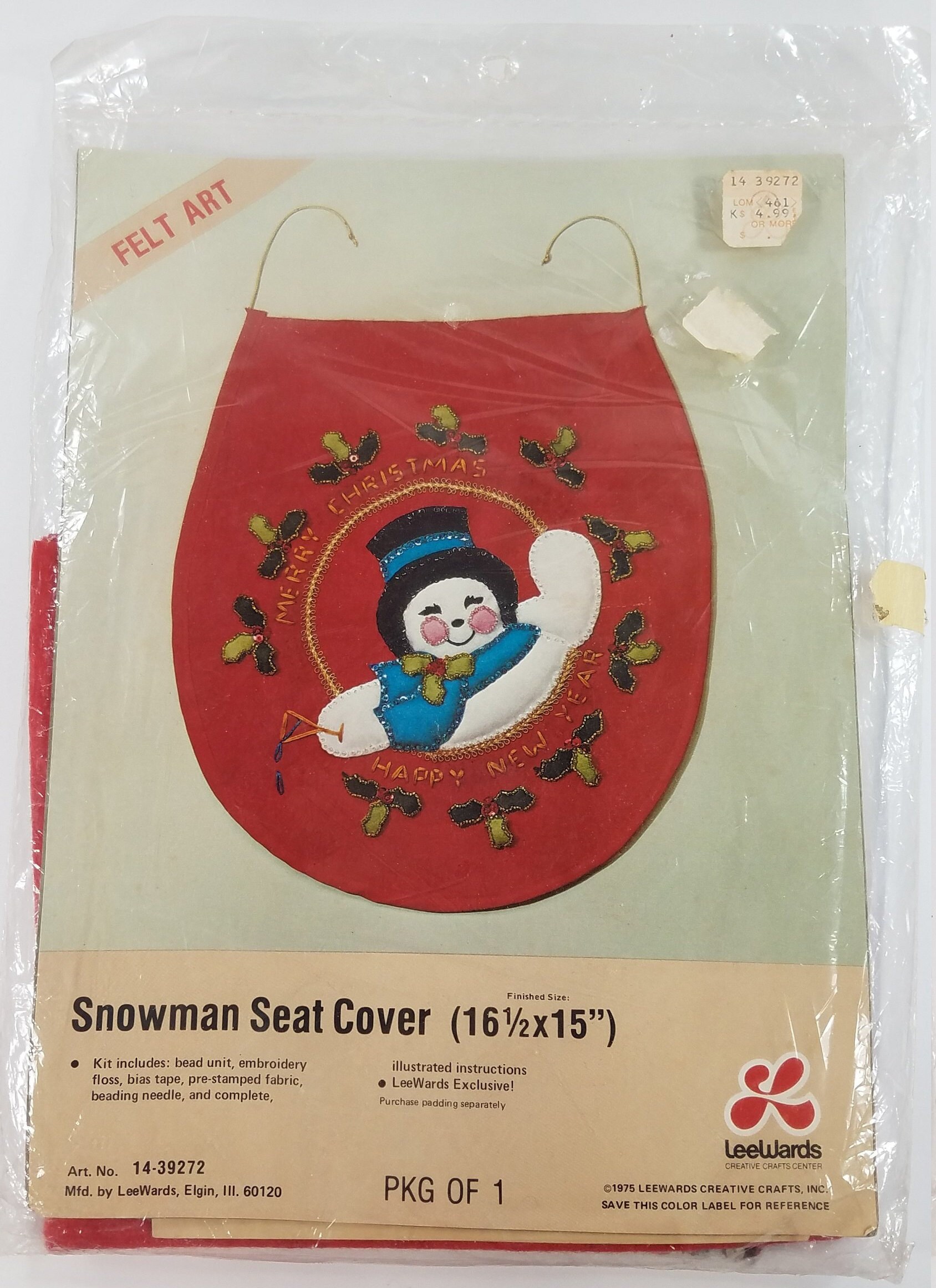 DIY Bucilla Feeding the Birds Snowman Christmas Felt Stocking Kit