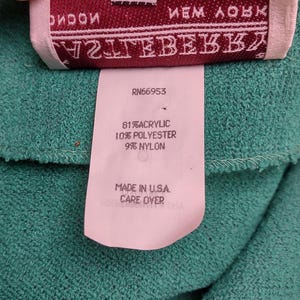 Chaqueta tipo blazer Castleberry verde texturizada con botones en la parte delantera, talla 14 para mujer. imagen 9