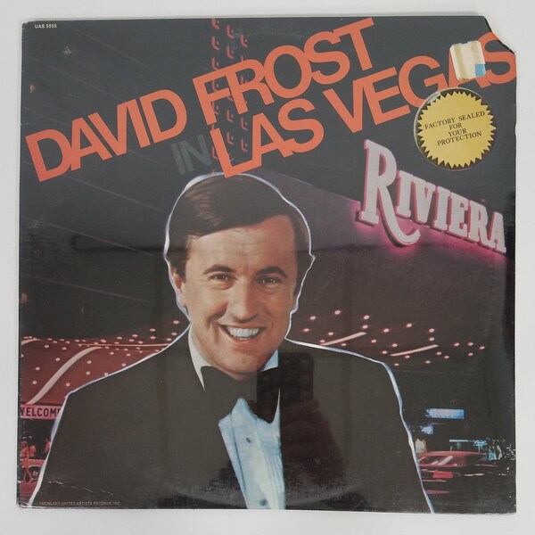 NIP David Frost in Las Vegas vinyl LP Record 1972 Sealed United Artists UAS5555