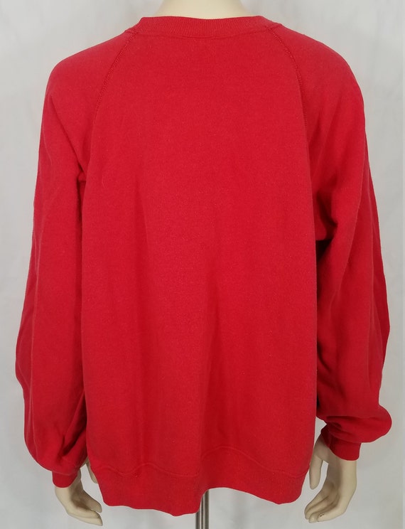 Mickey California red cotton blend crew neck pull… - image 5