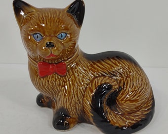Handcrafted Collectibles brown black cat 6x5x3 in decorative statue figurine
