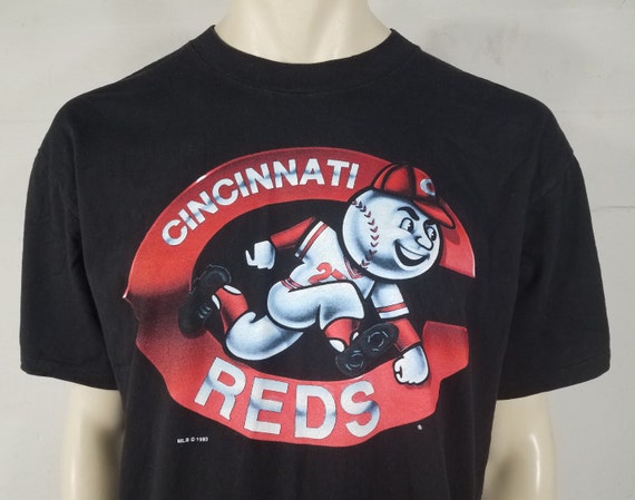 VTG Salem Sportswear Cincinnati Reds 1993 black s… - image 2