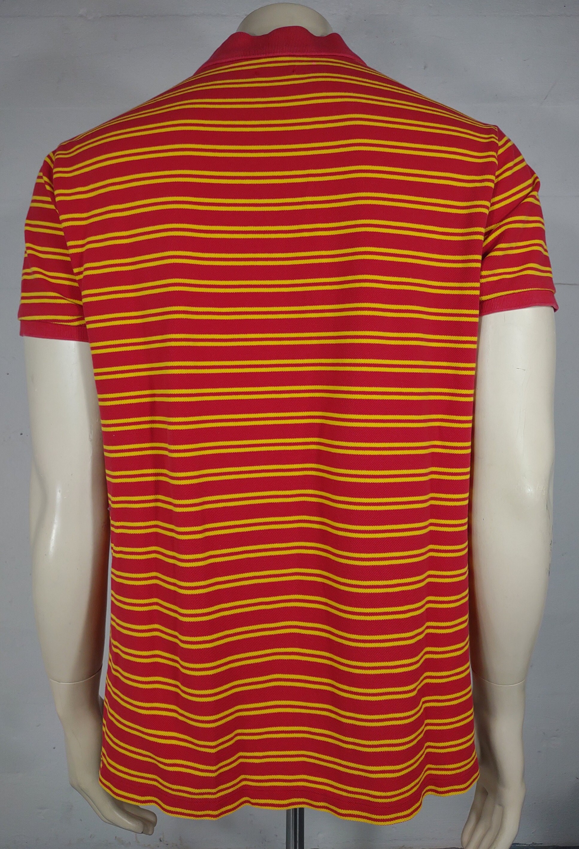 Red And Yellow Striped Shirt