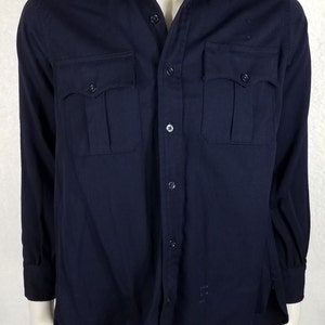 Sigmund Eisner Dark Blue Long Sleeve Button Front Uniform - Etsy