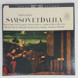 NIP Saint-Saens Samson et Dalila 3 vinyl LP Box Set w/ Libretto Sealed Angel