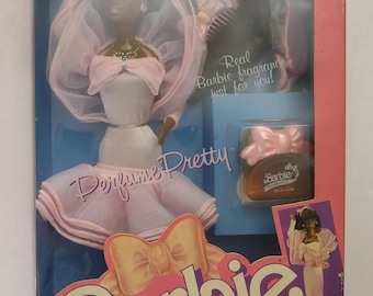 Perfume Barbie afroamericana Mattel 4552, sellado, 1987