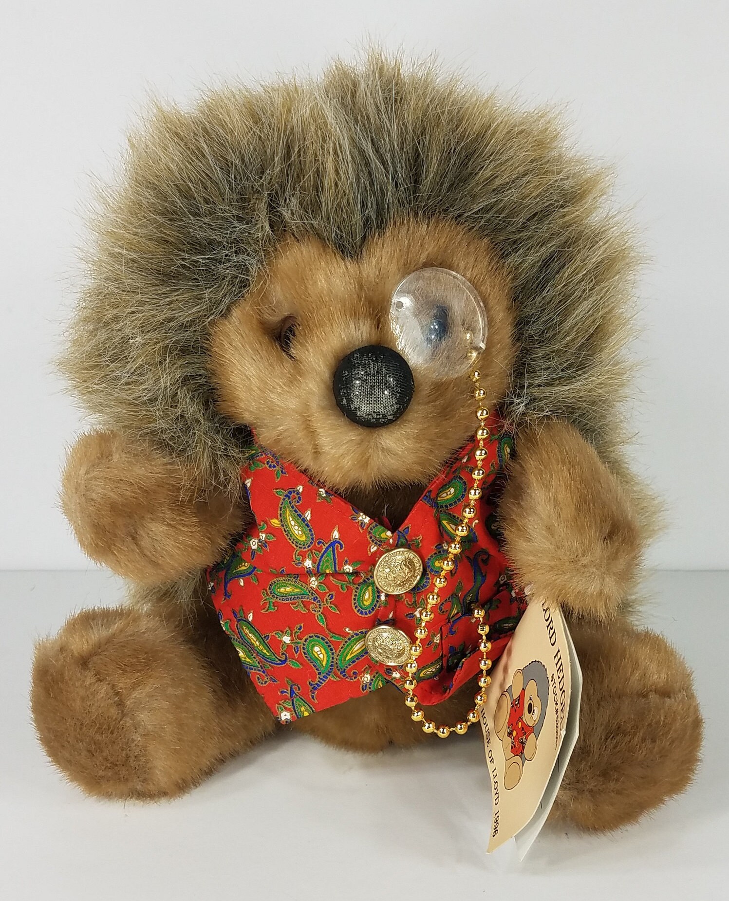 House of Lloyd Lord Hedgely Brown Hedgehog Plush Stuffed Etsy Israel