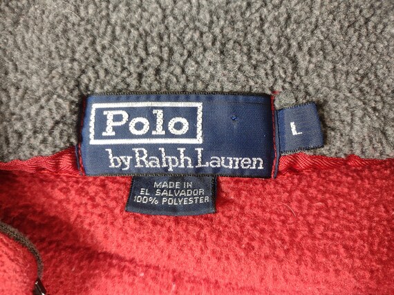 Polo Ralph Lauren brode rouge Teddy Bear crete 1 4 zippee polaire homme Large Etsy France