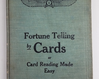 RARE Fortune Telling By Cards Or Card Reading Made Easy 1920 Hardback Book La Bleau