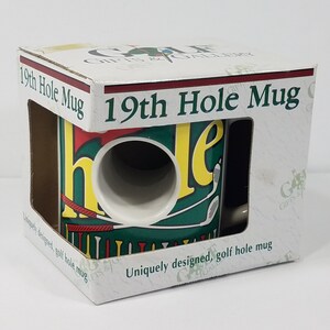 NIP Golf Gifts & Gallery 19th Hole collectible golfers comical funny gag gift coffee mug cup 1991