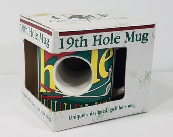 NIP Golf Gifts & Gallery 19th Hole collectible golfers comical funny gag gift coffee mug cup 1991