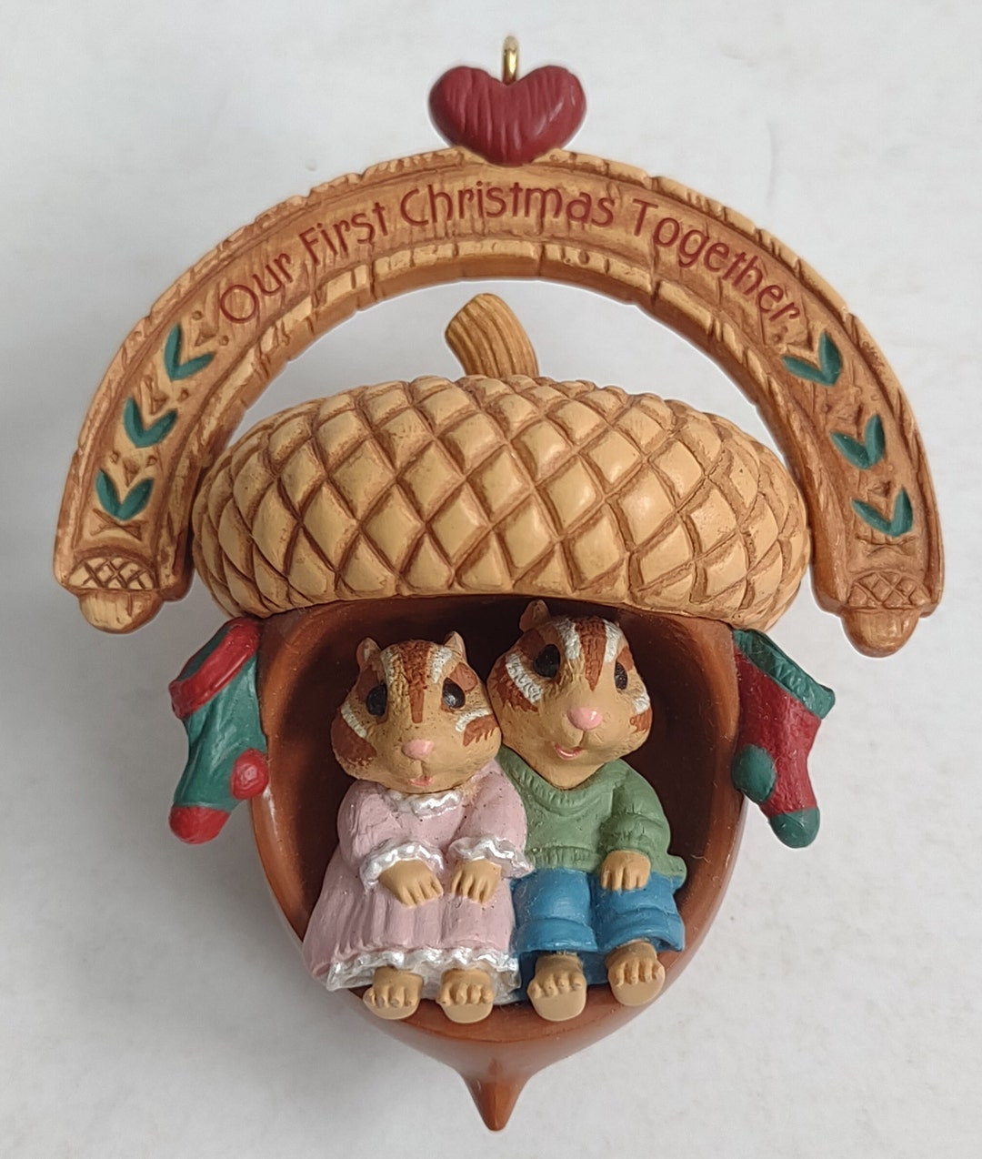 1997 Hallmark Our First Christmas Together Squirrels Chipmunks Etsy