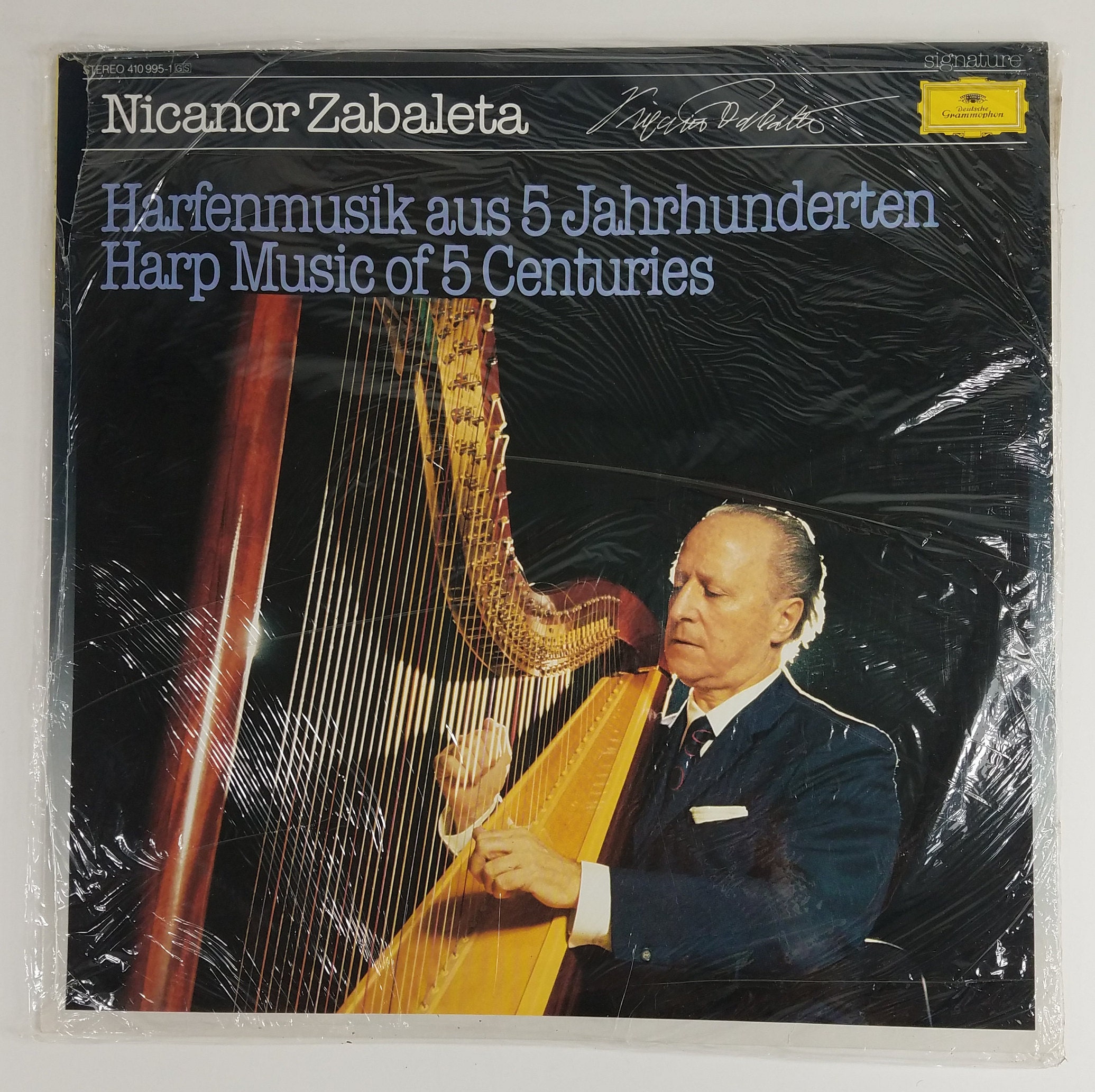 Buy NIP Nicanor Zabaleta Harp Music of 5 Centuries Vinyl Record Deutsche  Grammophon Sealed 1984 Online in India 