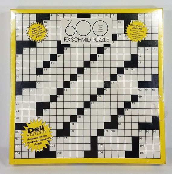 NIP FX Schmid 600 Piece Dell Double Trouble Crossword Jigsaw - Etsy NIP FX Schmid 600 Piece Dell Double Trouble Crossword Jigsaw - Etsy