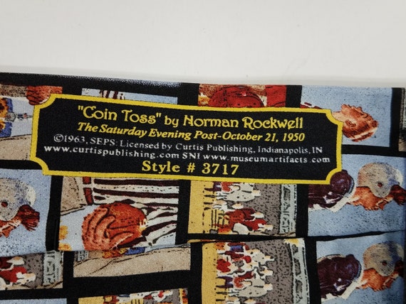 Norman Rockwell Silk Chicago Baseball Saturday Evenin Gem