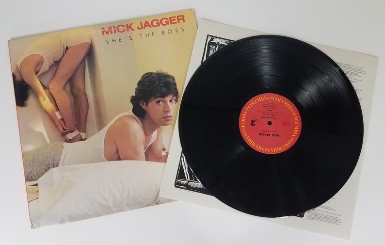Mick Jagger She's The Boss vinyl LP record Columbia 1985 Etsy Mick Jagger She's The Boss vinyl LP record Columbia 1985 Etsy