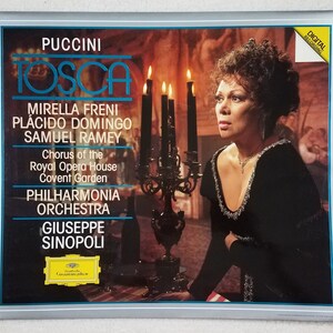 Puccini Tosca Mirella Freni German Deutsche Grammophon cardboard standee promotional display