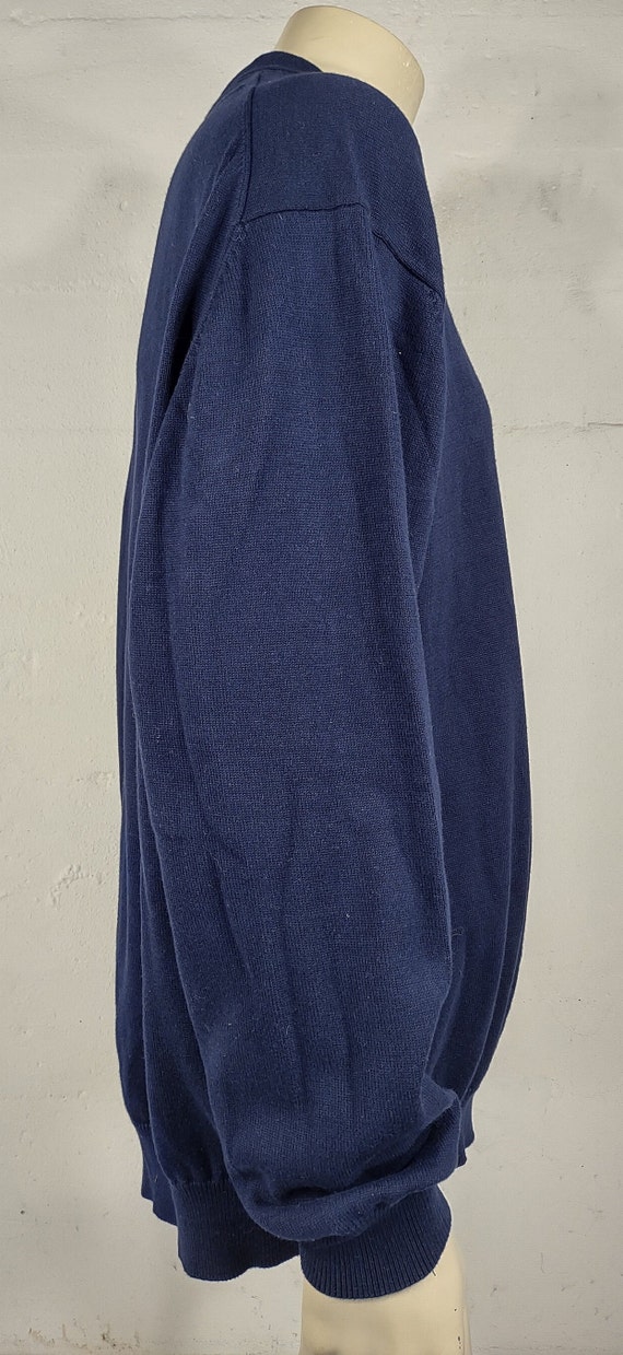 NWT Izod dark blue 100% Cotton collared pullover … - image 4