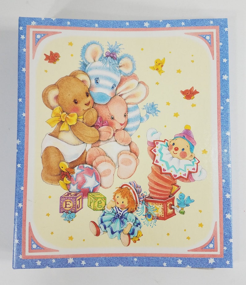 Hallmark Baby Nursery Toys 3 Ring Photo Album Binder Holds 4x6 Etsy