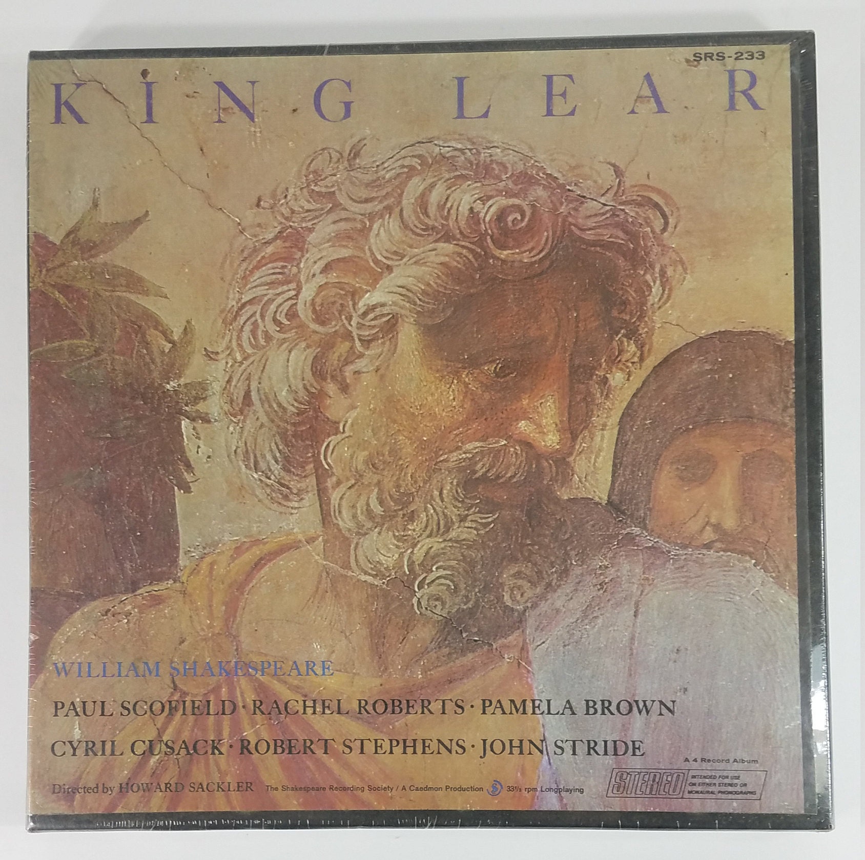 Works of Shakespeare KING LEAR 4枚組レコード William Shakespeare – King Lear – Box Set 4 x Vinyl, 1974