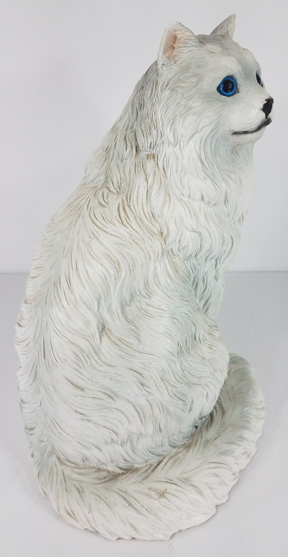 White Persian Cat 12 Inch Statue Figurine Universal Statuary | Etsy
