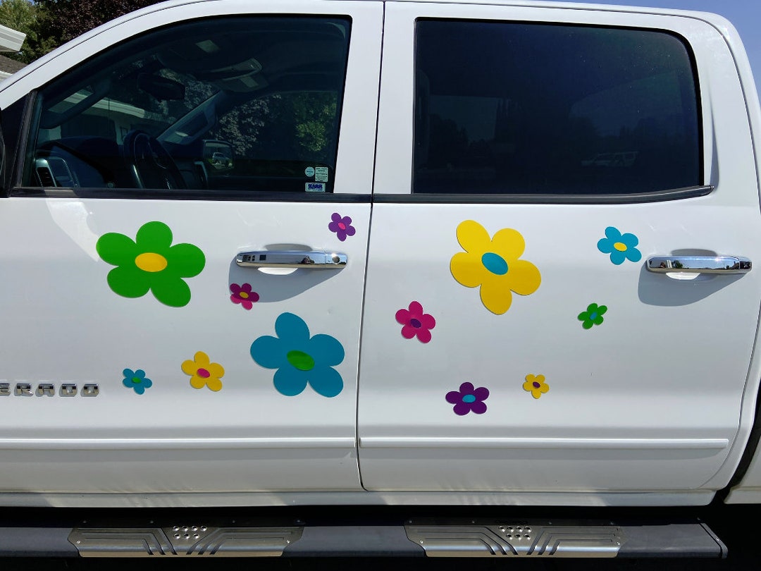 Bright Flower Power Flowers Car Flowers Etsy