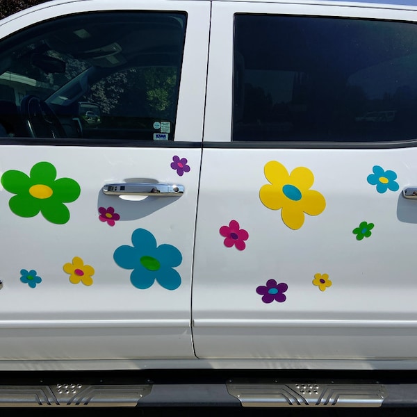 Flower Power Car Decal Etsy