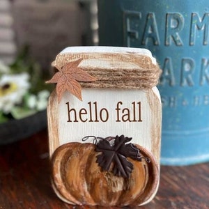 Wooden Mason Jar shelf sitters. Ideal for tiered tray decor. Customize/personalize your design!