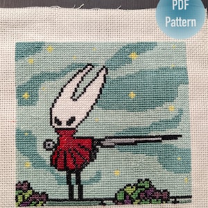 Hollow Knight Hornet Cross Stitch (PATTERN)