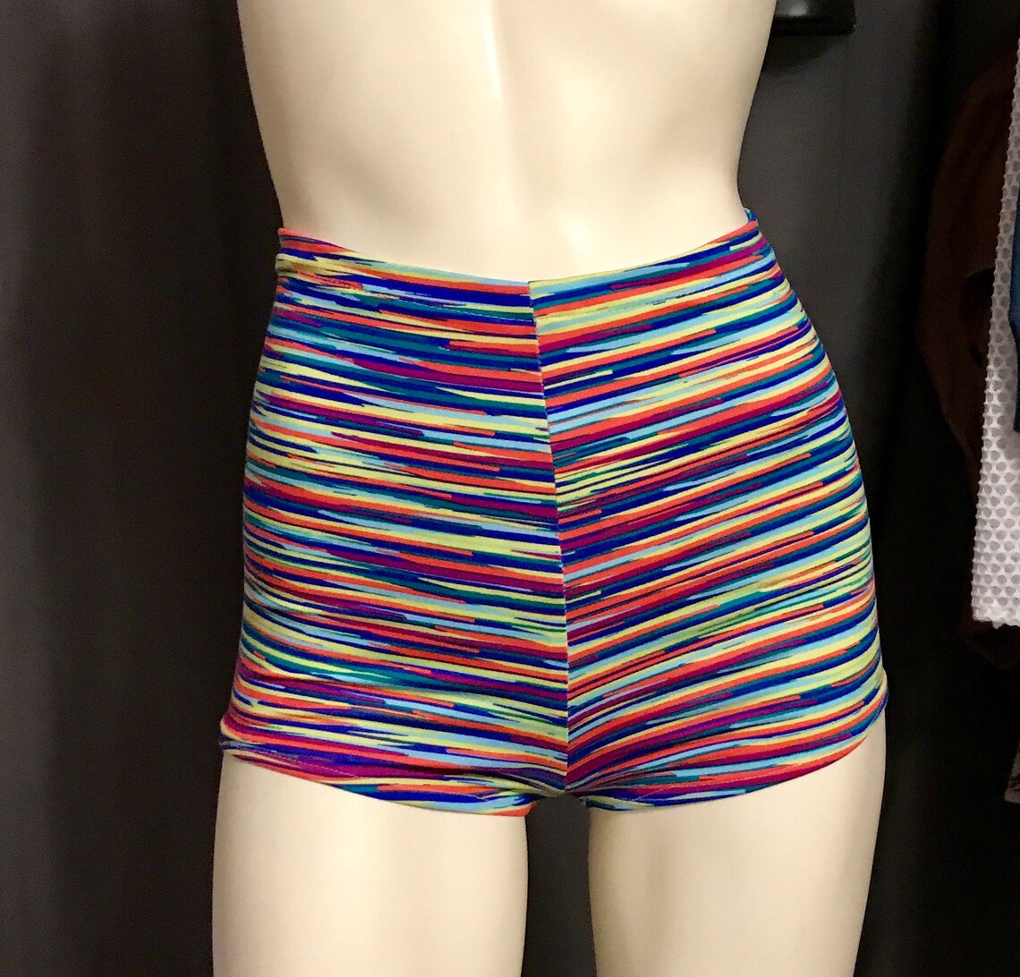 High waist Boy shorts stretch Etsy