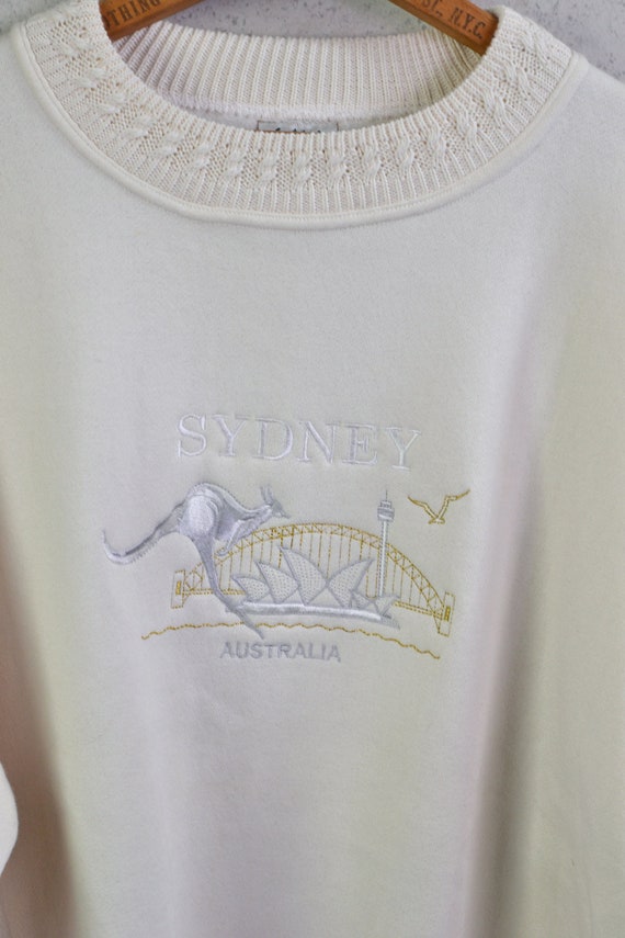 cream embroidered cable knit collar sydney austra… - image 9
