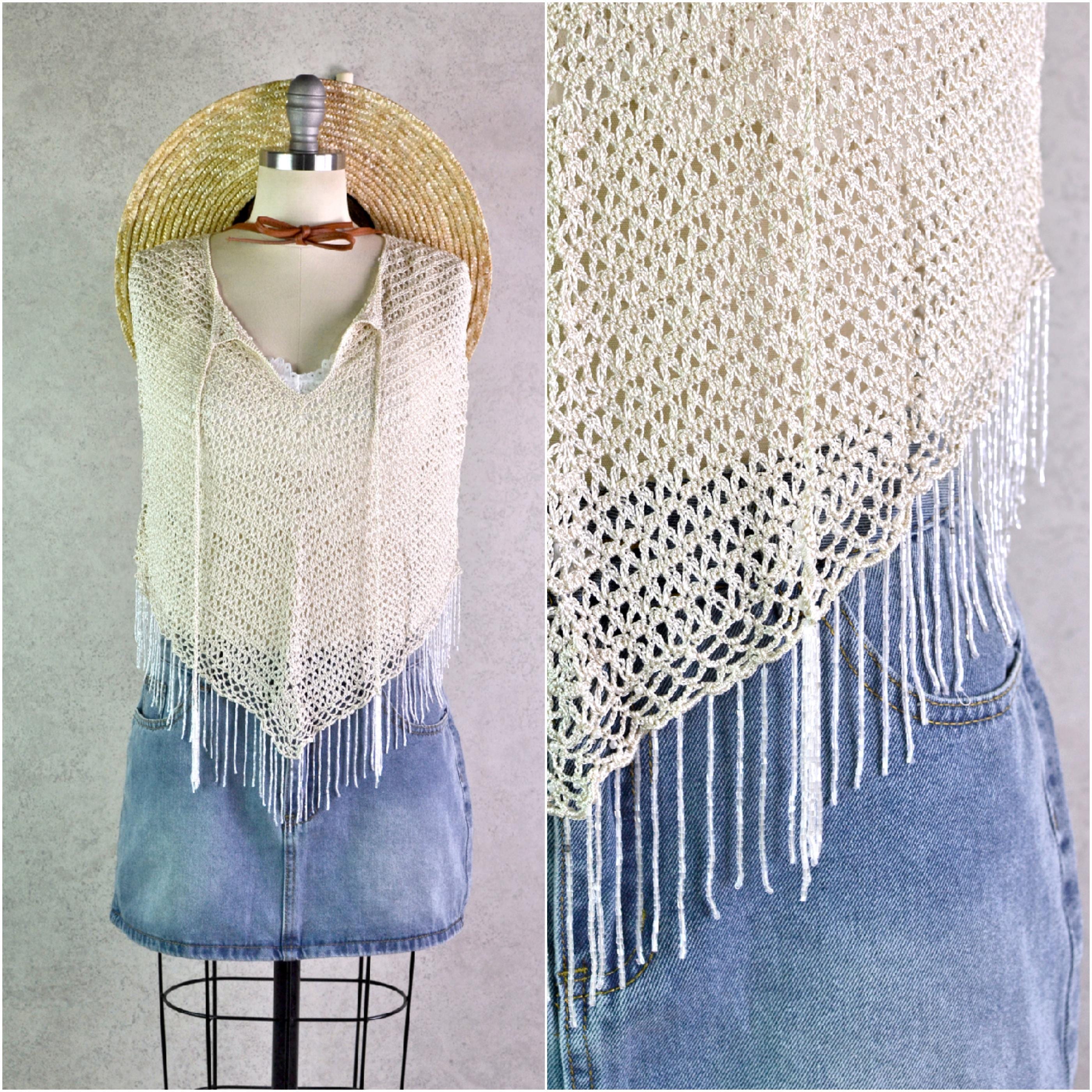 Ralph Lauren Macramé Handmade Belt White 29\