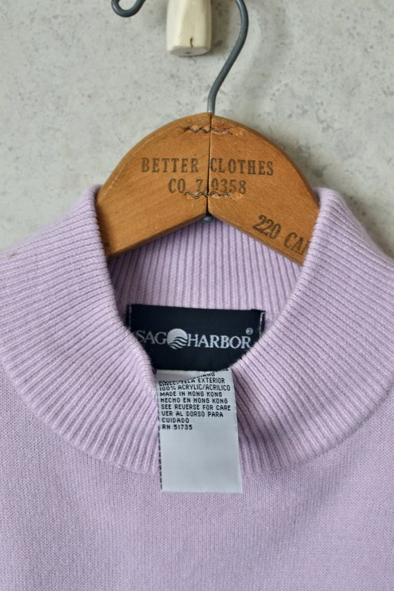 pastel lavender softest knit short sleeve mock ne… - image 9