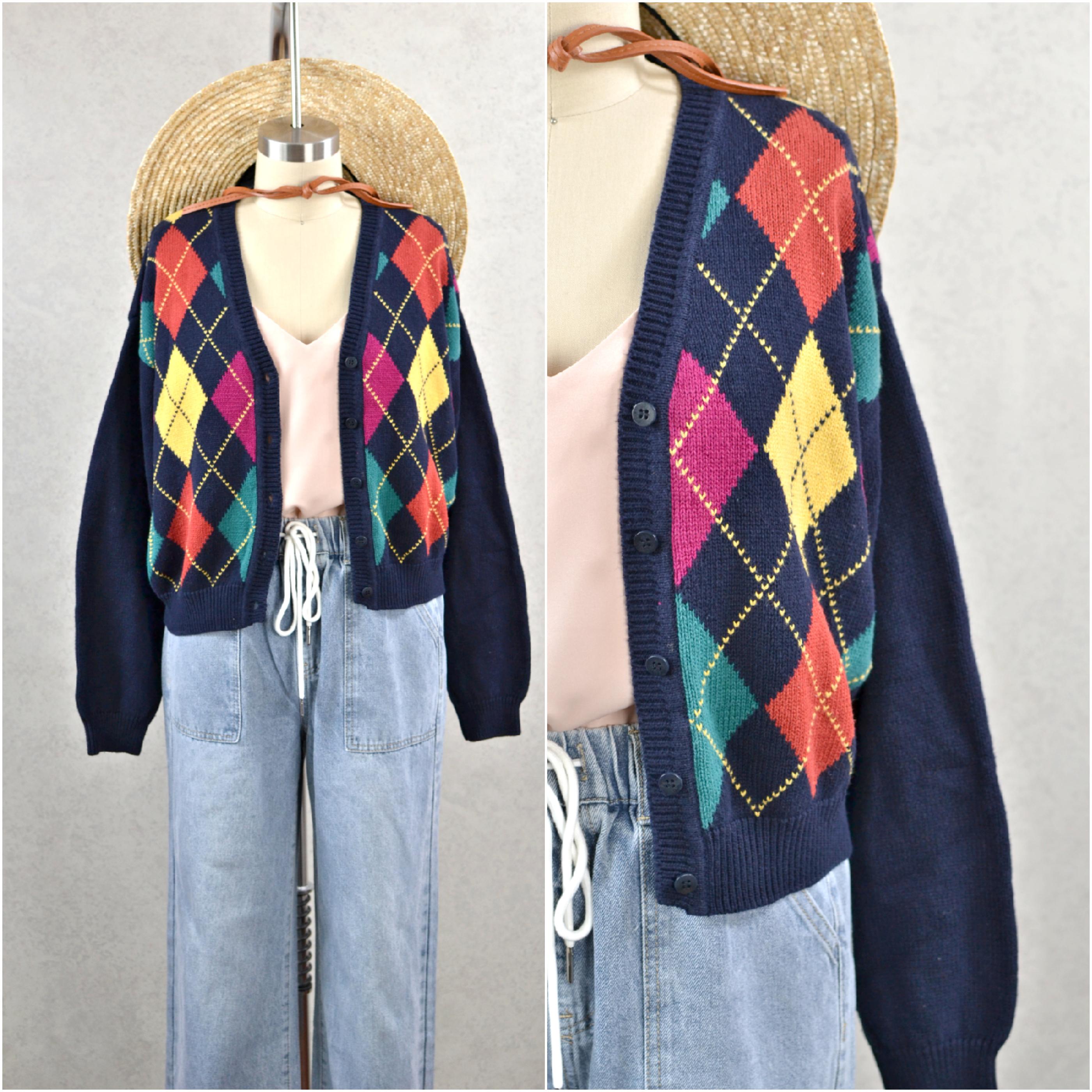 90s Sweater Red Blue Yellow - Etsy Canada