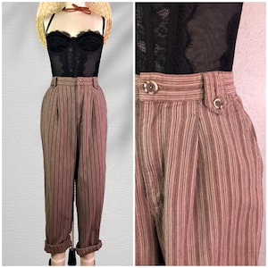 90s Striped Trousers - Etsy